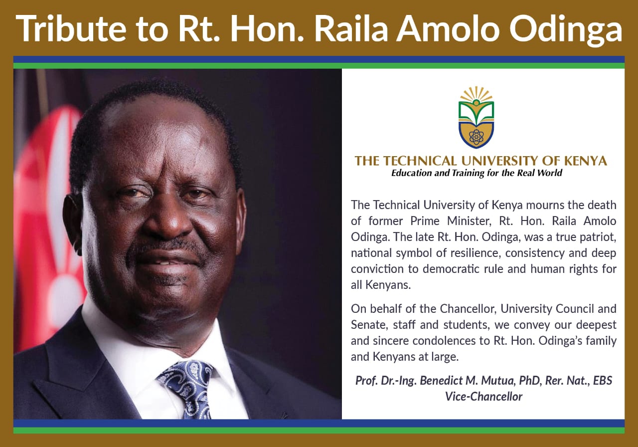Tribute To Rt. Hon. Raila Amolo Odinga