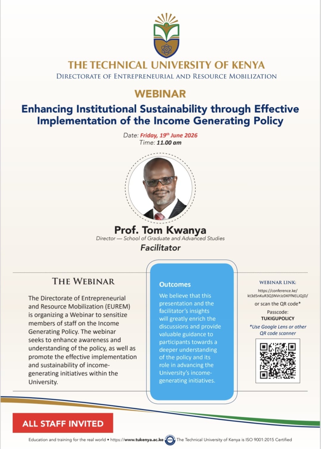 RESCHEDULED IGU POLICY WEBINAR